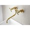 Kingston Brass KS115PB Essex Two Handle Wall Mount Bathroom Faucet, Polished Brass KS115PB - alternate 5